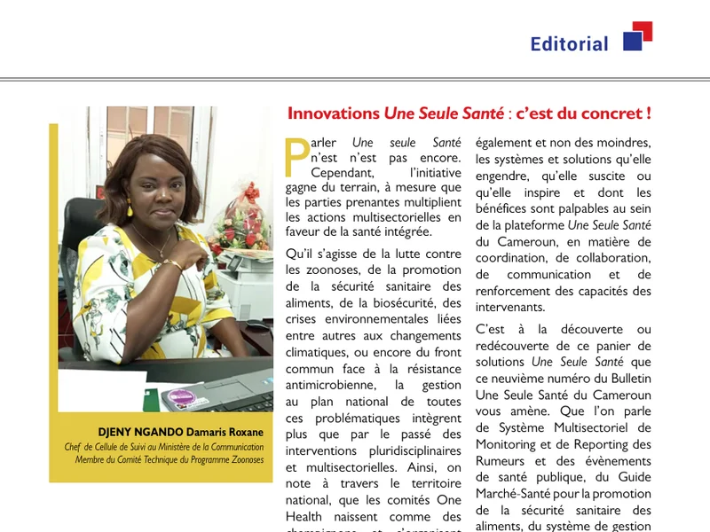 Innovations Une Seule Santé : c’est du concret !